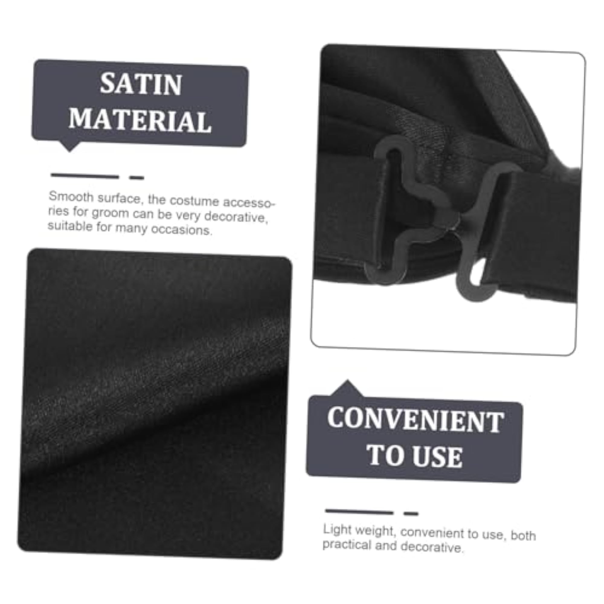 Men's Gold Bow Tie and Handkerchief Set